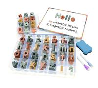 Smart Panda Pastel Magnetic Letters and Numbers for Children - 263 Magnets | Thick Foam Fridge Alphabet for Kids, Uppercase & Lowercase, Board & Storage Boxes, ABC Spelling, Phonics & Counting, Learning
