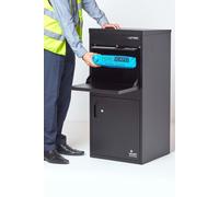 Smart Parcel Box® Extra Large Front Access Secure Delivery Box Homescapes Black One Size