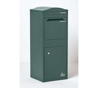 Smart Parcel Box® Large Curved Top Front Access Secure Delivery Box Homescapes Green One Size