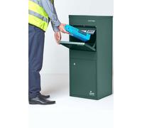 Homescapes Large Front & Rear Access Green Smart Parcel Box