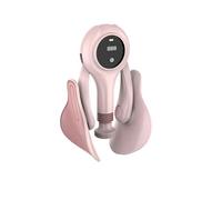 Smart Pelvic Floor & Inner Thigh Exerciser | Postpartum Recovery, Pelvic Alignment & Leg Toning | 5-Level Resistance, Smart Counter, 360° Swivel, Thickened EVA Cushions (Pink)