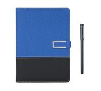 Smart Pen + A5 Leather Notebook Lined Journal Planner+Writing Board Real-time Sync for Digitizing Use with APP Voice-to-Text/Offline Storage/AI Function/Sharing Compatible with Android and iOS