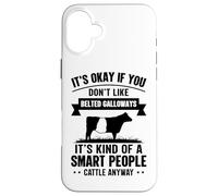 Smart People Cattle Farmer - Cow Breed Belted Galloways Case for iPhone 16 Plus