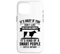 Smart People Cattle Farmer - Cow Breed Belted Galloways Case for iPhone 16 Pro Max