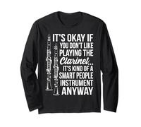 Smart People Instrument Funny Clarinet Player Design Long Sleeve T-Shirt