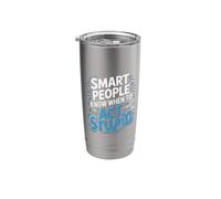 Smart People Know When to Act Stupid Silly Intelligent ||- Stainless Steel Insulated Tumbler