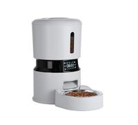 Smart Pet Feeder with Camera & Voice Recorder - 4L Auto Dog/Cat Feeder, HD Night Vision, 2-Way Audio, Anti-Clog Design, Dual Power