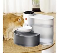 Smart Pet Water Fountain, Automatic Pet Water Dispenser,Automatic Pet Water Dispenser Rechargeable Pet Water Bowl for Dogs and Cats with Flowing Water, 2025 Ultra Silent Design Lasts Up to 180 Days