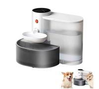 Smart Pet Water Fountain, Smart Pet Water Fountain No Filter, Smart Water Fountain Cat, Automatic Pet Water Dispenser Filter, Cat Water Fountain Filter, Flowing Water Cat Feeder (white)
