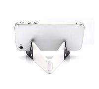 Smart Phone and Tablet Desktop Stand V Shape Foldable Vertical and Horizontal Phone StandMount for Mobile Phones White Durable