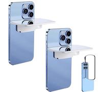 Smart Phone Camera Mirror Reflection Clip Kit, Adjustable HD Glass Smartphone Photography Flip Mirror, Phone Camera Shooting Reflection Mirror, Smartphone Selfie Reflector for All Phones(White*2)