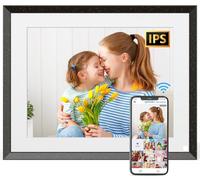 Smart Photo Frame WiFi Cloud Digital Picture Frame - 9.7 inch IPS Touchscreen Digital Frame 32GB, Motion Sensor, Auto Rotate, Full Function, Share Photos Video via App Email Anywhere, Gift for Mom Dad