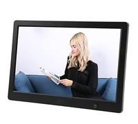 Smart Picture Frame, Breakpoint Playback Digital Photo Frames Stereo Output for Bedroom Scrolling Subtitles (UK Plug)