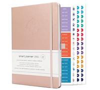 Smart Planner Pro - Undated Daily Planner - Medium B5 - Achieve Goals & Increase Productivity with Weekly, Monthly, Work Sections - Organizer Planner with Back Pocket, 3 Satin Bookmarks & Pen Holder