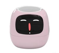 Smart Plant Pot, Interactive Smart Flowerpots with Artificial Intelligence, Digital Display Self Watering Plant Container with Temperature Light Moisture Sensors for Interior Decoration(pink)