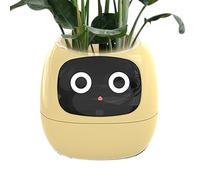 Smart Plant Pot, Smart Interactive Plant Pot, Time Temperature Display,dorable Plant Companion For Indoor Decoration, Make Raising Plants Easy And Fun, For Interior Decoration