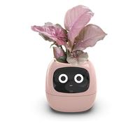 Smart Plant Pot with AI Technology, 49 Expressions, 7 Sensors, LCD Screen, APP Control, Time Date Weather Display