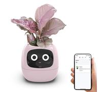 Smart Plant Pot with AI Technology, 7 Sensors and LCD Screen for Weather Display, APP Control for Easy Gardening