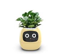 Smart Plant Pot with AI Technology, 7 Sensors, LCD Screen, and APP Control for Indoor Gardening