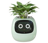 Smart Plant Pot with Smart Sensors, AI Chips, LCD Screen Display, and APP Control - Intelligent Garden Planter for Indoor Plants