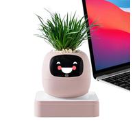 Smart Planter With Multiple Expressions - Intelligent Small Cactus Pot For Indoor Apartment Office Living Room Bedroom Balcony Patio, For Beginners Birthday Valentine’s Day Mother’s Day