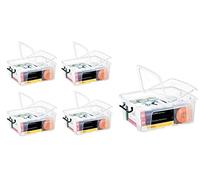 Smart Plastic Storage Boxes - Pack Of 5 (12 Litre)