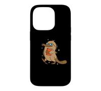 smart Platypus with Book and Glasses Case for iPhone 14 Pro