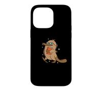 smart Platypus with Book and Glasses Case for iPhone 14 Pro Max