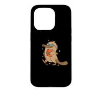smart Platypus with Book and Glasses Case for iPhone 15 Pro