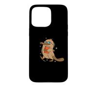 smart Platypus with Book and Glasses Case for iPhone 15 Pro Max