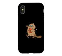 smart Platypus with Book and Glasses Case for iPhone X/XS