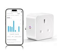 Smart Plug, 1 Pack Smart Plugs that Work with Alexa, Google Home | Energy Monitoring, Remote Control, Timer & Schedule Function, Smart Wifi Plug Socket UK, No Hub Required