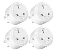 Smart Plug, 4 Pack Smart Plugs that Work with Alexa (Echo, Echo Dot), Google Home Voice Control, Energy Monitoring, Remote Control, Timer & Schedule Function, Smart Wifi Plug Socket UK,No Hub Required