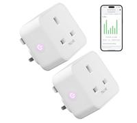 Smart Plug, TVLIVE 2 Pack Smart Plugs Work that with Alexa (Echo/Echo Dot), Google Home Voice Control, Energy Monitoring, Remote Control, Timer & Schedule Function, Device Sharing, Wifi Plug Socket UK