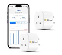 Smart Plug Works with Apple HomeKit Siri, Alexa, Google Home Refoss WiFi Smart Socket with Energy Monitoring Wireless Remote Control Timer Plug No Hub Required 13A,2 Packs
