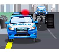 Smart Police Car and the Monster Truck