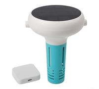 Smart Pool Water Monitor, Wireless Solar-Powered PH/ORP/Salinity/Temperature Tester with Custom Alerts, Real-Time Data & Mobile App for Effective Pool Maintenance