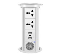 Smart Pop-Up Countertop Wireless Charging Socket with Lifting Design for Home and Office Desks