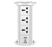 Smart Pop-Up Countertop Wireless Charging Socket with Lifting Design for Home and Office Desks