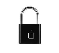 Smart Portable Fingerprint Lock - Mini Keyless Security Padlock for Gym Cabinet Suitcase Luggage Travel - Waterproof Code Lock for Bags & Boxes