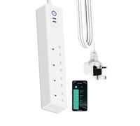 Smart power board, surge protector, USB extension, compatible with Alexa and Google