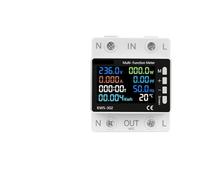 Smart Power Meter Over Under Voltage Protection Relay Switch Circuit Breaker kWh Temperature Meter Smart Life(Meter)