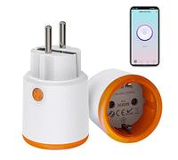 Smart Power Plugs: Zigbee Smart Plug with Measuring and Timer Function, Tuya App Control, Push Notification, Zigbee Hub Required, 16A Zigbee Plug, Compatible with Alexa Google Home (1-Pack)