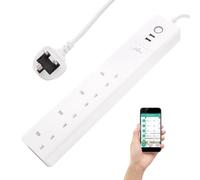 Smart Power Strip USB Wi-Fi Surge Protector Extension Lead, Voice Control Compatible with Alexa&Google Assistant, Family Sharing Smart Home, APP Individual Remotelty Control,Timer Schedule