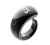 Smart Prayer Counter Ring For Zikr Digital Tally With App Tracking Adjustable Sizing From 16.5mm To 23.9mm Lightweight ABS Construction Water Resistant For Daily Wear(White)