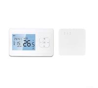Smart Programmable Room Thermostat With App Control For Tuya, Wireless Heating Controller With Weekly Schedule, Child Lock And Touch Panel For Gas Boiler And Hot Water Systems