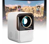 Smart Projector, 2.4G/5G Dual-band WiFi Projector, Electronic Focus, 60-120in Screen, HDHI/USB/DCIN/Audio Hole Interface for Laptop, Smartphone, Home