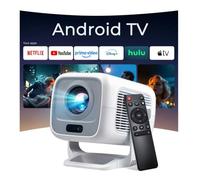 Smart Projector Native 1080P Full HD 4K Support 12000 Lumens, Built-in Apps, Electric Focus & Auto Keystone Mini Portable Projector with Dolby Sound, WiFi and Bluetooth, Compatible with iOS/HDMI