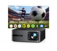Smart Projector with GoogleTV 14.0, 2500 ANSI FHD 1080P 4K Decode, MEMC,40W Dolby Audio,HDR 10 WiMiUS G2 Movie Projector 2+32GB HDMI 2.1, AI Auto Image, WiFi6 Home Cinema Projector for Bedroom, Garden