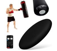 Smart Punching Bag Power Meter with App Control, Real-Time Punch & Kick Analyzer, Voice Feedback & 200H Battery Life, Portable Training Equipment, for Boxing, Martial Arts, Fitness Training(Black)